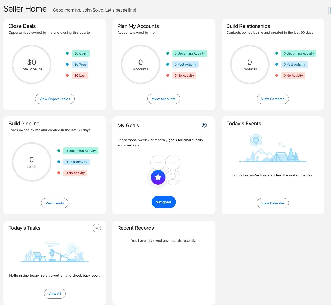 Advanced Seller Home Screenshot